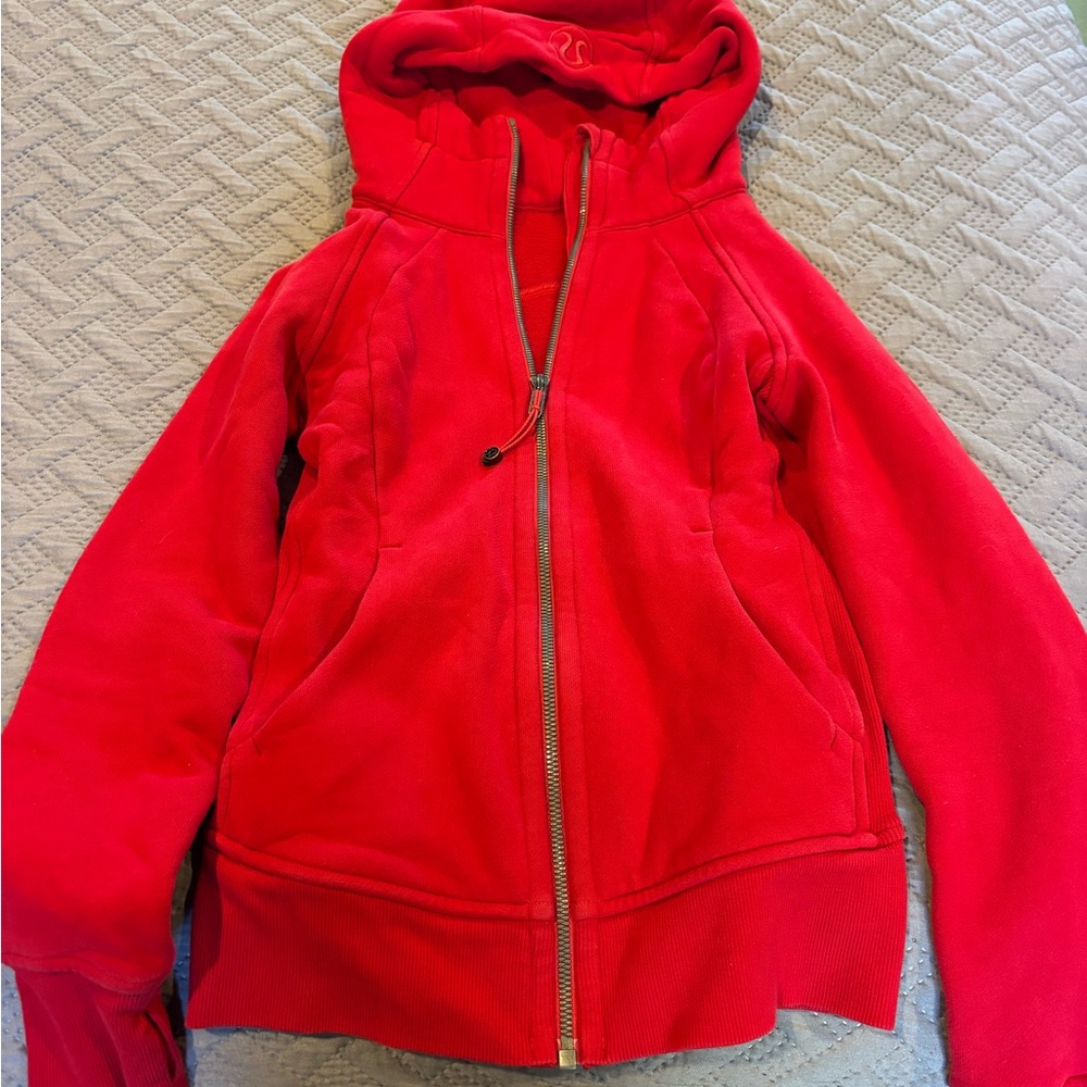 Lululemon Athletica Red Zip-Up Jacket
